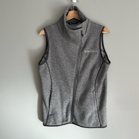 Cutter & Buck Mainsail Sweater Knit Womens Asymmetrical Vest in Gray Medium - Picture 1 of 12